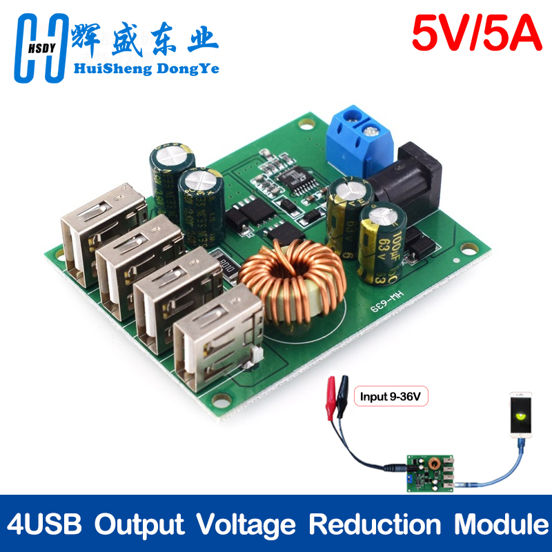 DC DC 7V-60V to 5V 5A 4 Four U - огляд і ціна Programmable Dc Power Supply 60V 5A