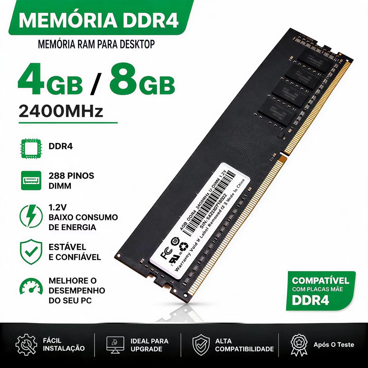 DDR4 RAM 4GB 8GB 2400MHz Deskt - огляд і ціна Khadas Vim4 8Gb