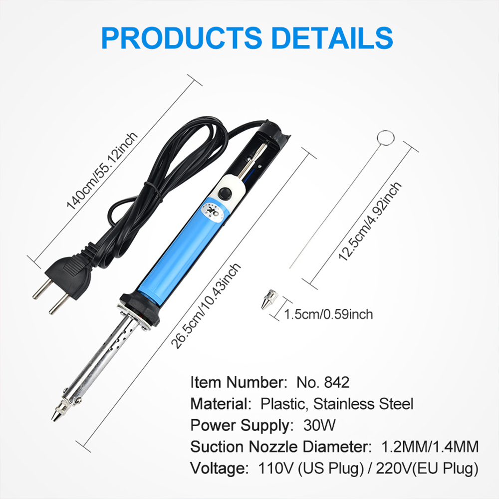 30W Electric Vacuum Desolderin - огляд і ціна Desoldering Gun Vacuum Electric