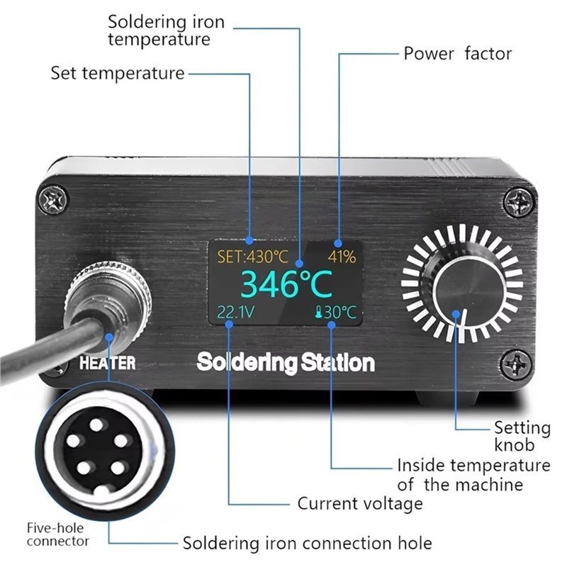 ABYN-Professional T12 Portable - огляд і ціна Soldering Station T12 Oled